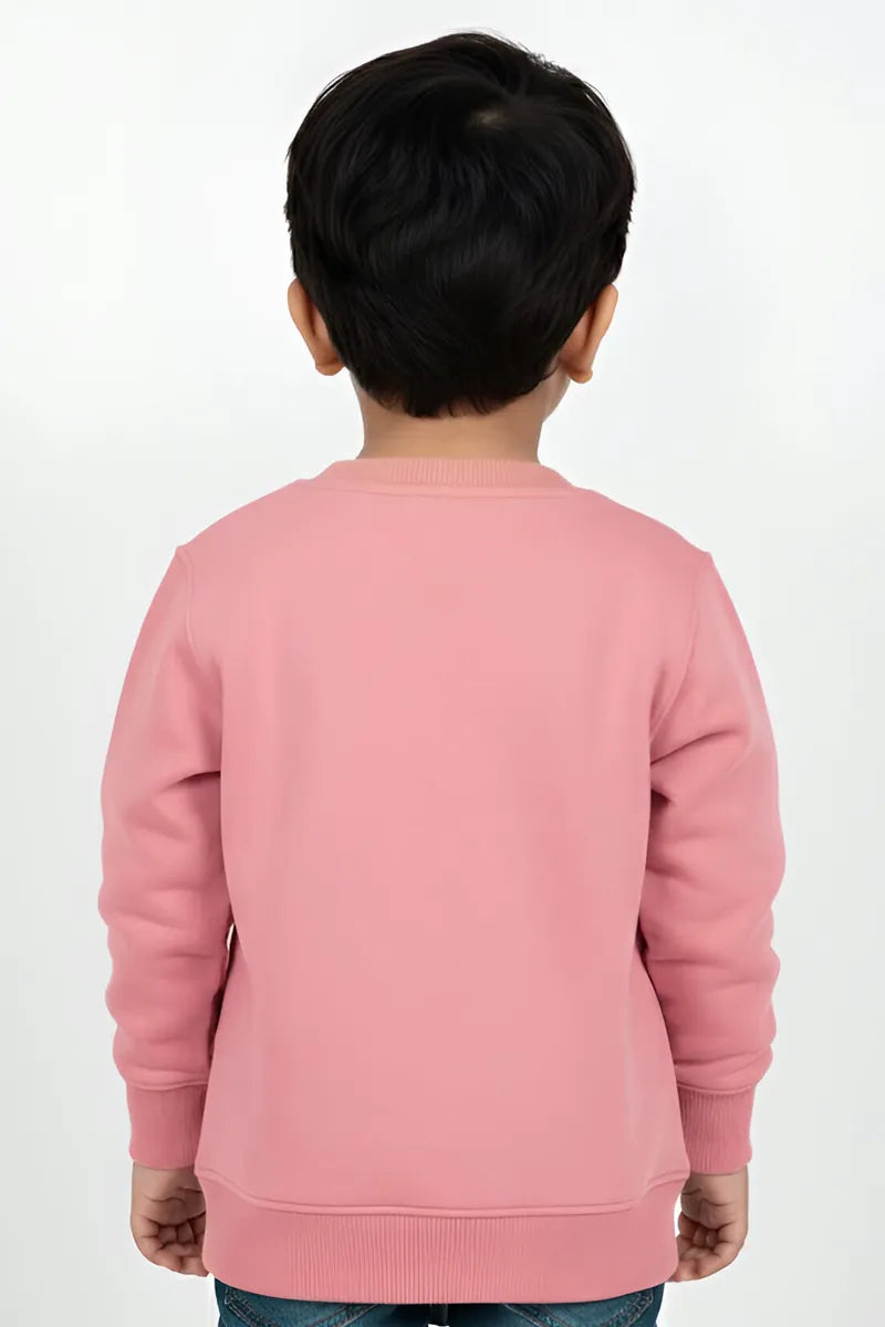 Tencel Printed Sweatshirt for Boys - Peach - View 3