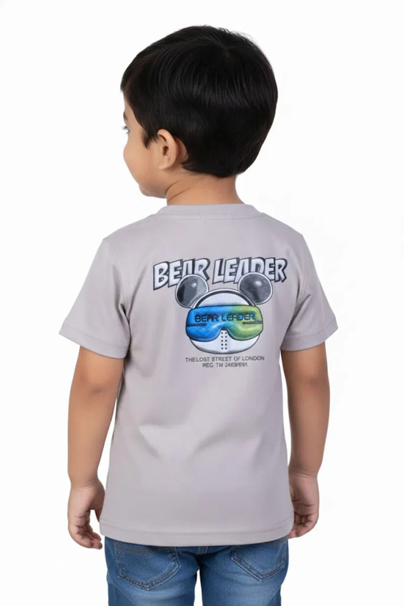 Tencel Printed T-Shirt for Boys - Grey - View 2