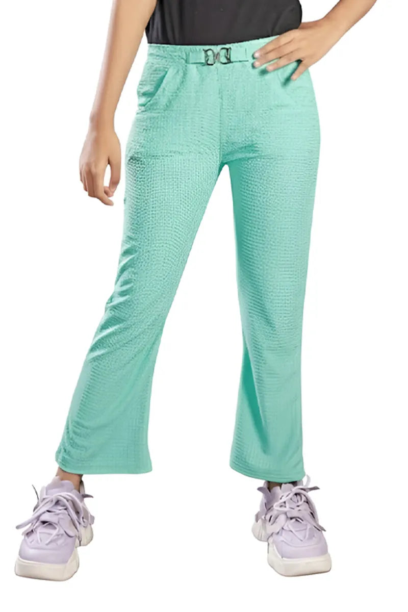 Boot Cut Pant for Girls - Green - View 5