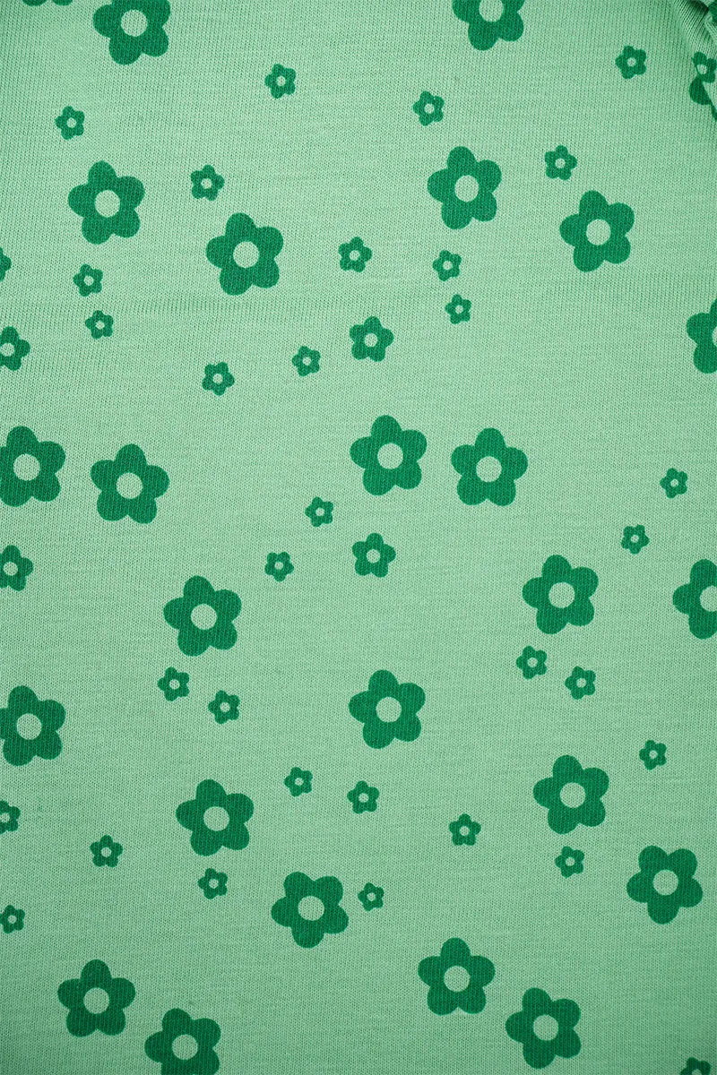 Printed Capri for Girls - Green - View 2