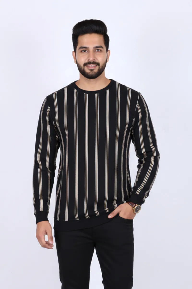 Men's Cotton Blend Round Neck Casual Sweatshirts