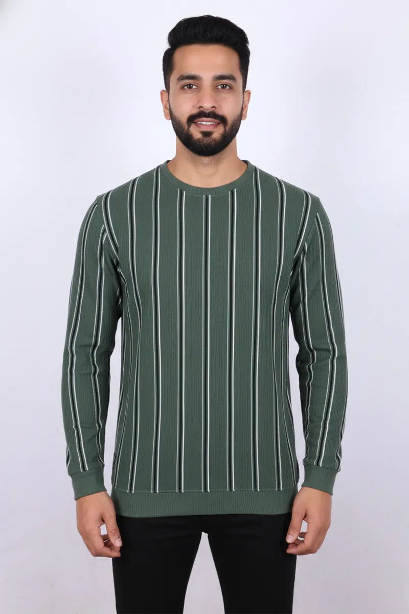 Men's Cotton Blend Round Neck Casual Sweatshirts