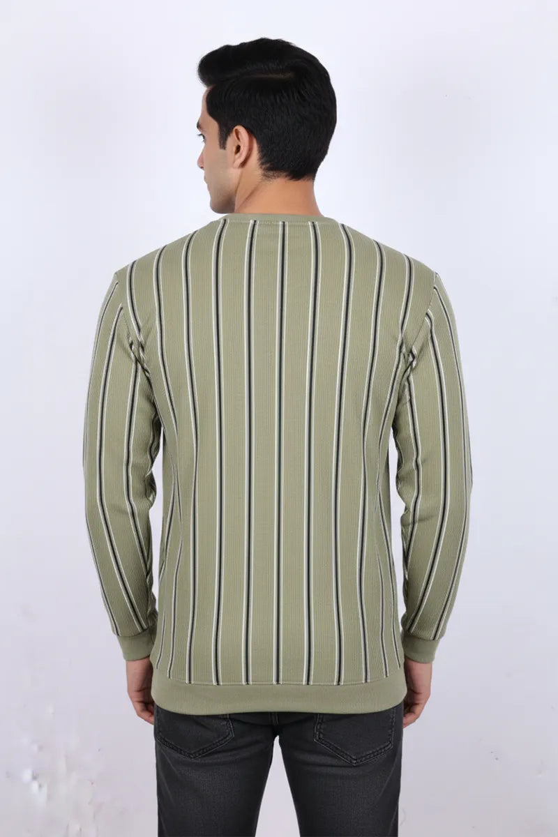 Men's Cotton Blend Round Neck Casual Sweatshirts