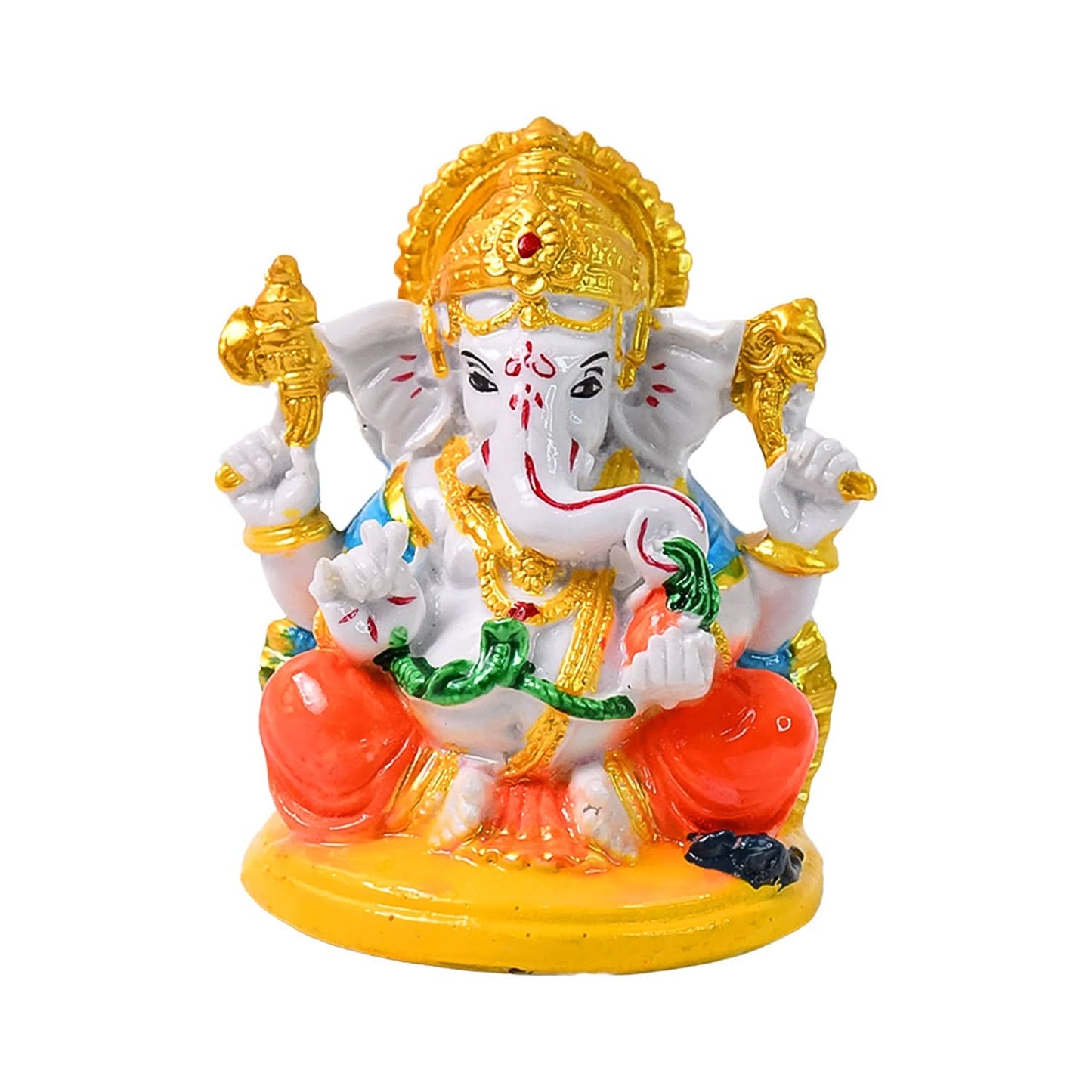 Lord Ganesha Idol – Ganpati Bappa Statue Showpiece for Home Decor & Gifts (1 Pc)