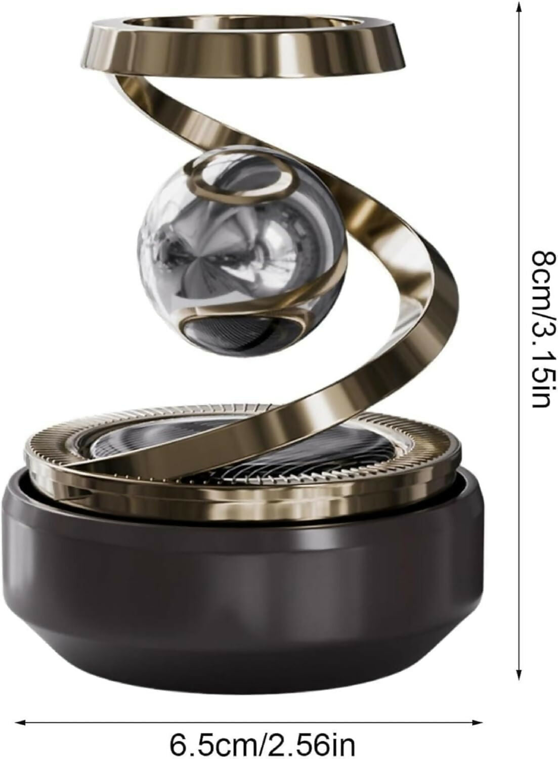 Solar Car Air Freshener Rotating Aromatherapy Perfume Diffuser