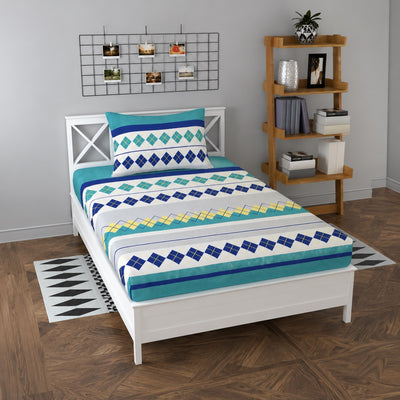 Rome Collection Single Bedsheet With Pillow Cover