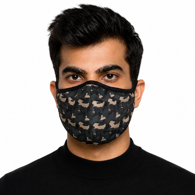 United Colors of Benetton Unisex-Adult Polyester Cloth Face Mask (Multicolor_Pack of 3)