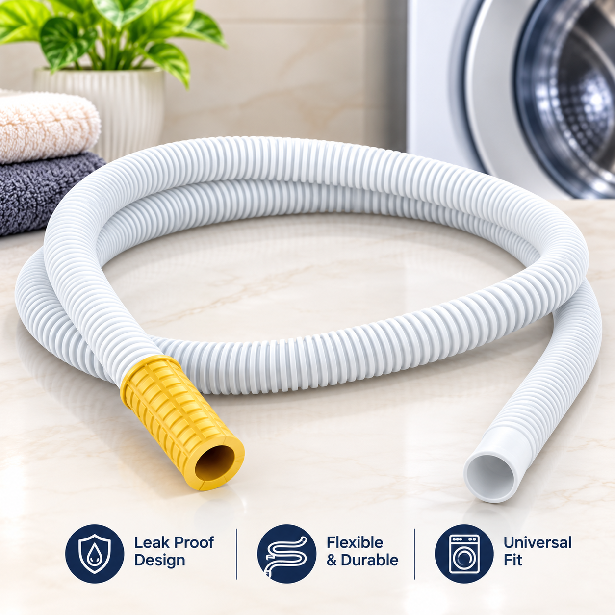 3 Meter Plastic Water Inlet Hose for Equator Semi-Automatic Washing Machines