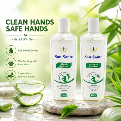 San Sante Hand Sanitizer - 200 ml , Pack of 2