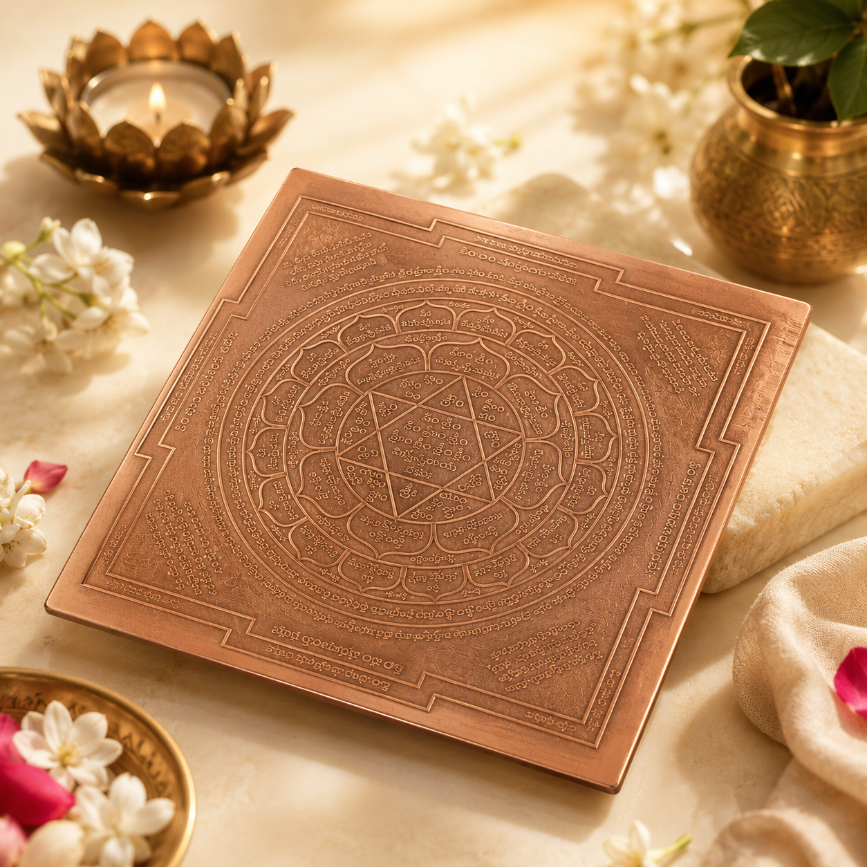 Kubera Copper Yantra for Wealth Prosperity and Financial Growth Energized Pure Copper Yantram for Home Office Pooja