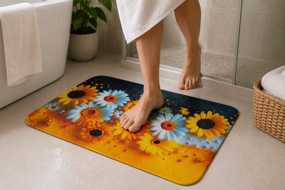 7D Multipurpose Mat – Design 1 | Non-Slip Absorbent Microfiber Rug | 36x56 cm