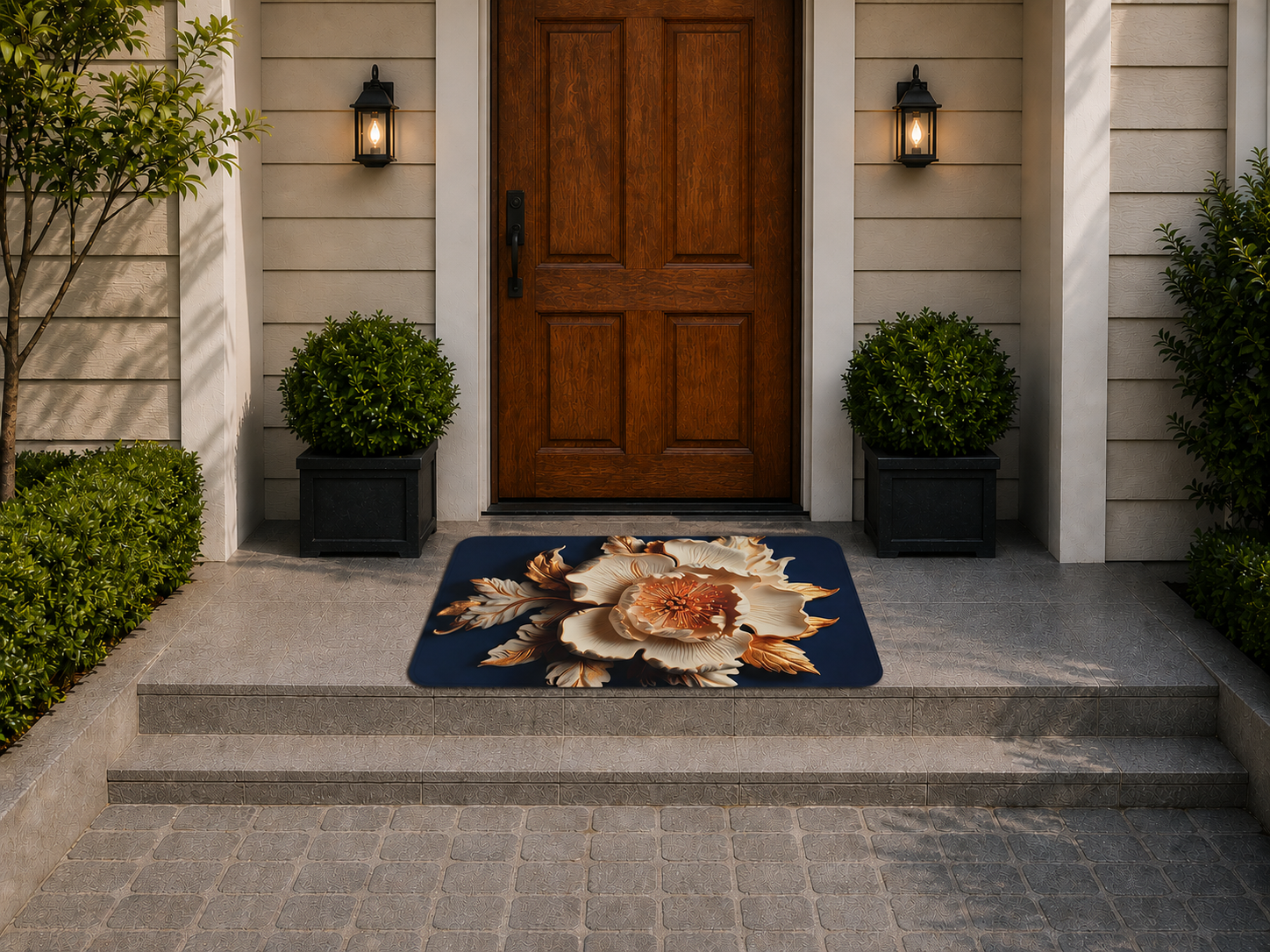 7D Multipurpose Mat – Design 7 | Non-Slip Absorbent Microfiber Rug | 36x56 cm