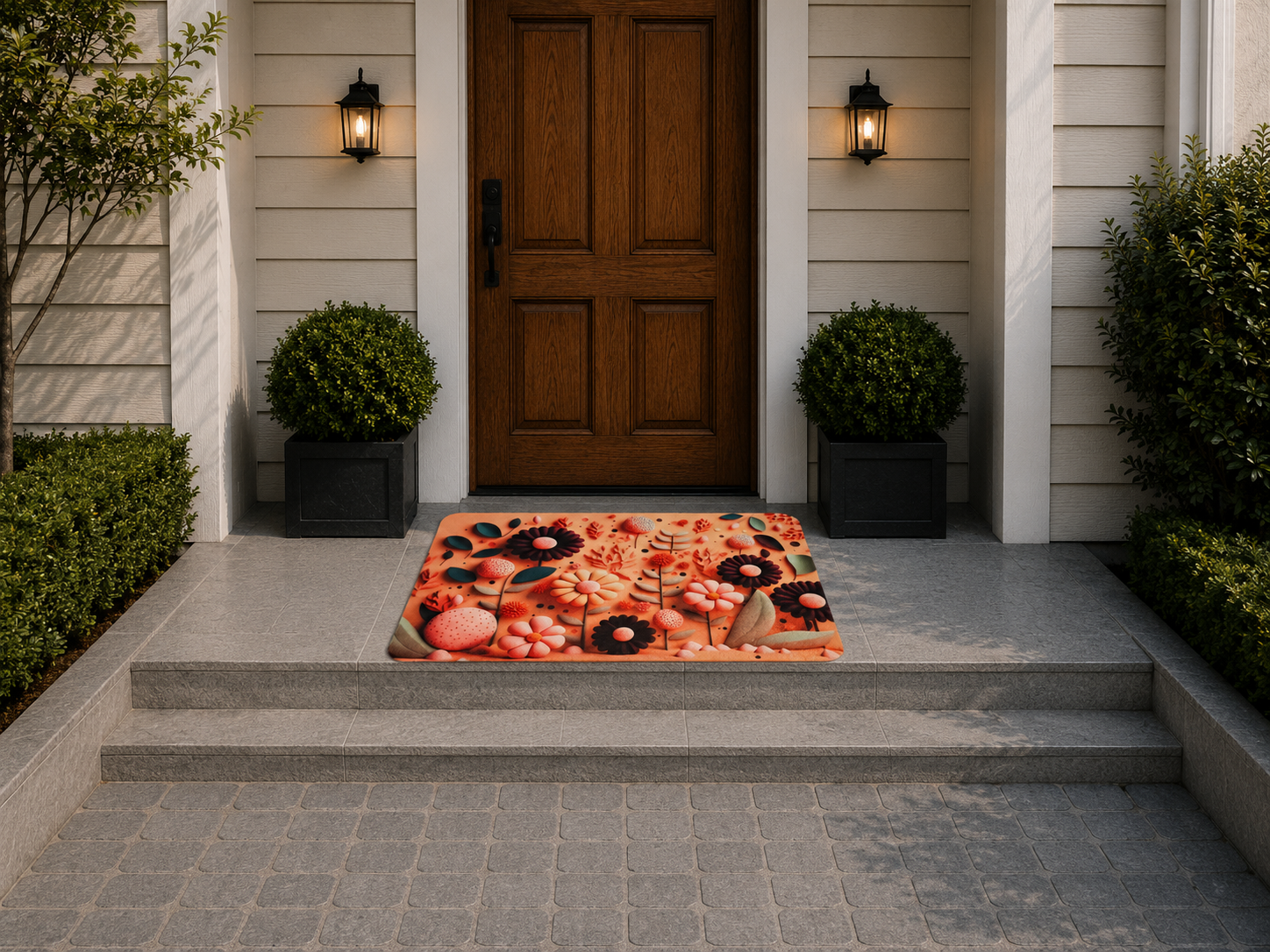 7D Multipurpose Mat – Design 8 | Non-Slip Absorbent Microfiber Rug | 36x56 cm