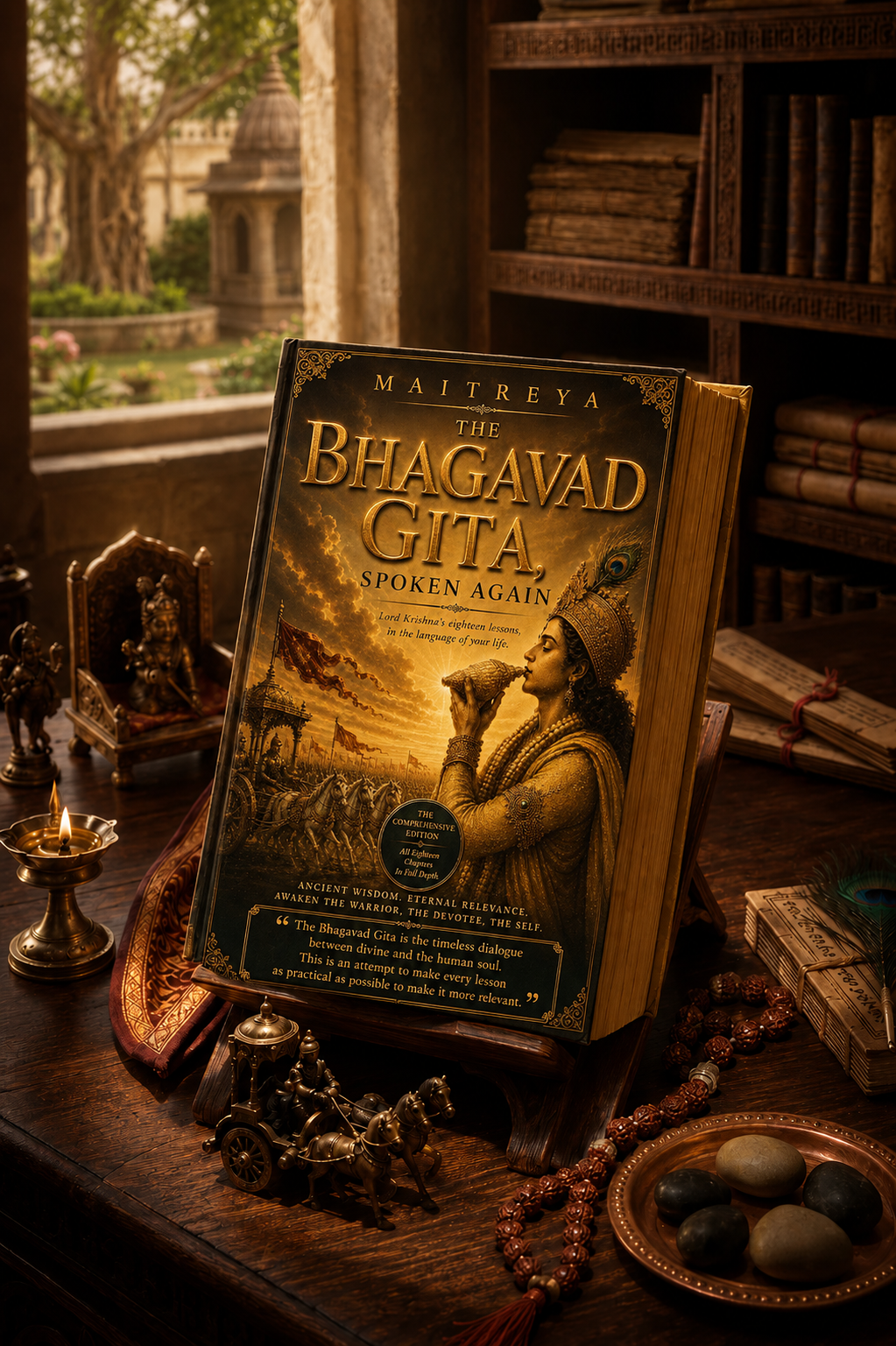 The Bhagavad Gita, Spoken Again: Lord Krishna’s eighteen lessons, in the language of your life (Instant eBook)