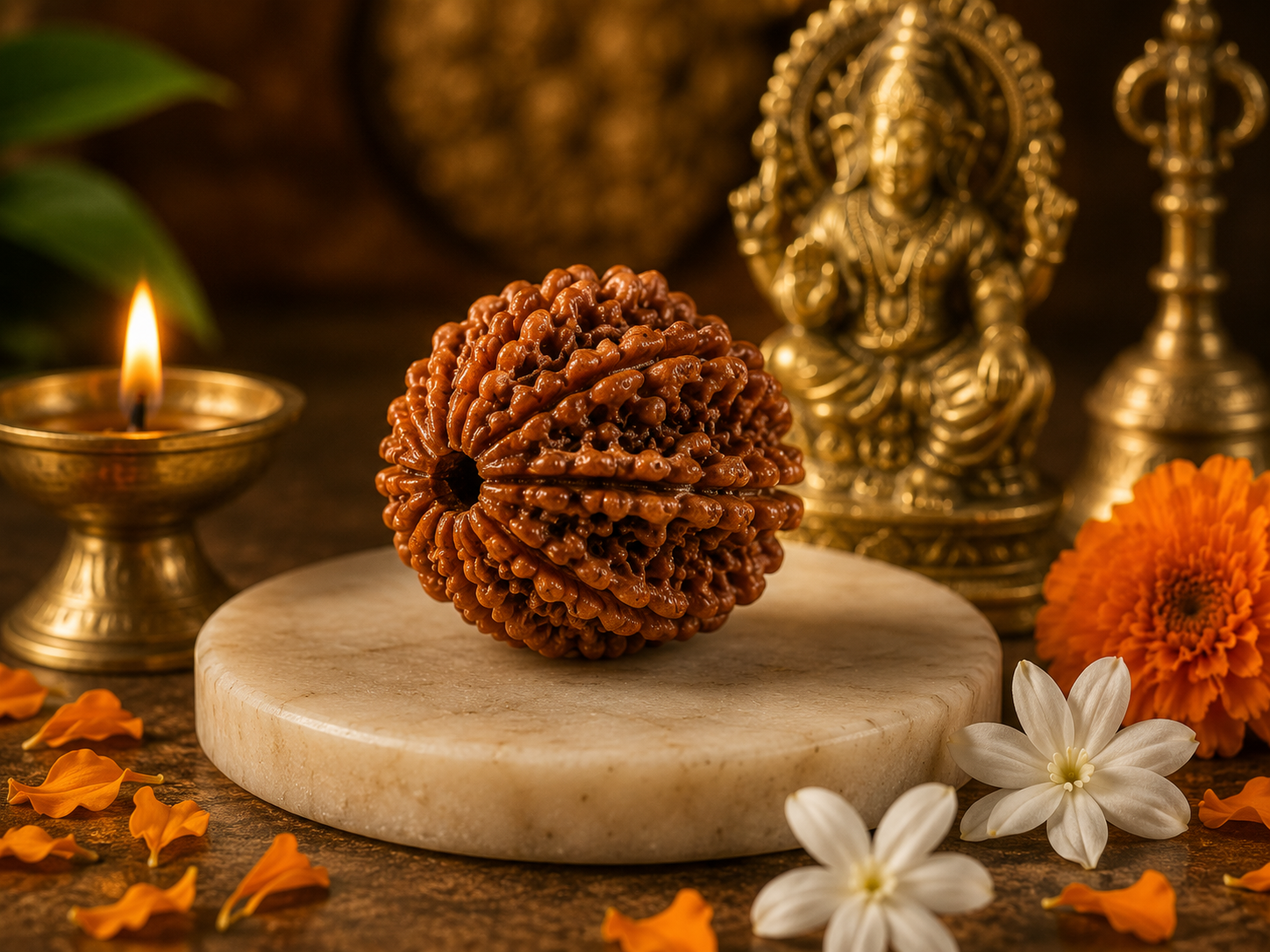 8 Mukhi Rudraksha Bead – Ganesha Blessing Sacred Natural Rudraksha