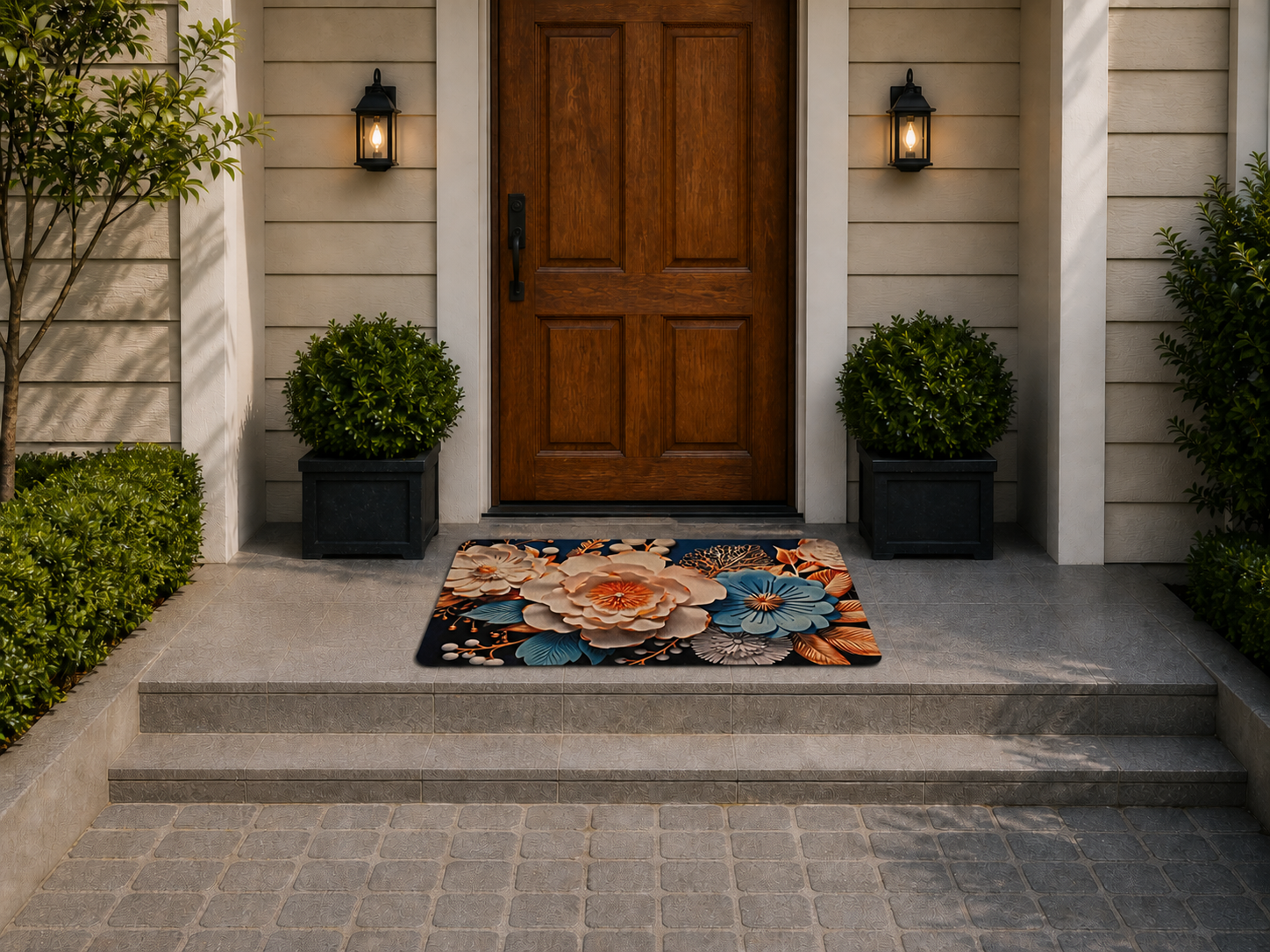7D Multipurpose Mat – Design 4 | Non-Slip Absorbent Microfiber Rug | 36x56 cm