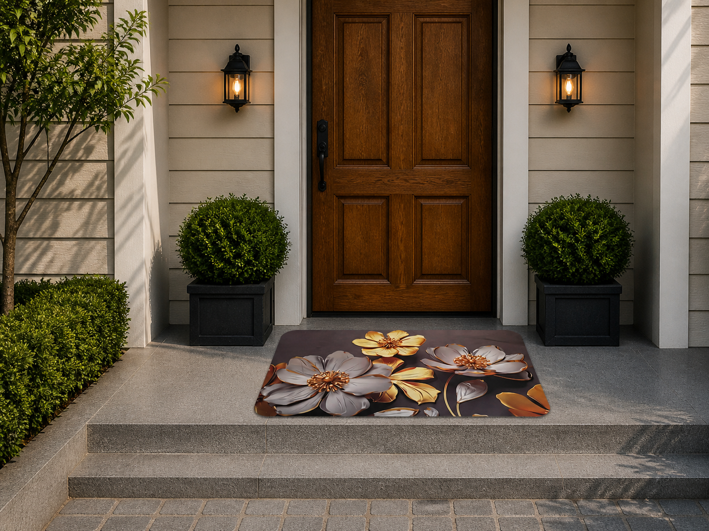 7D Multipurpose Mat – Design 5 | Non-Slip Absorbent Microfiber Rug | 36x56 cm