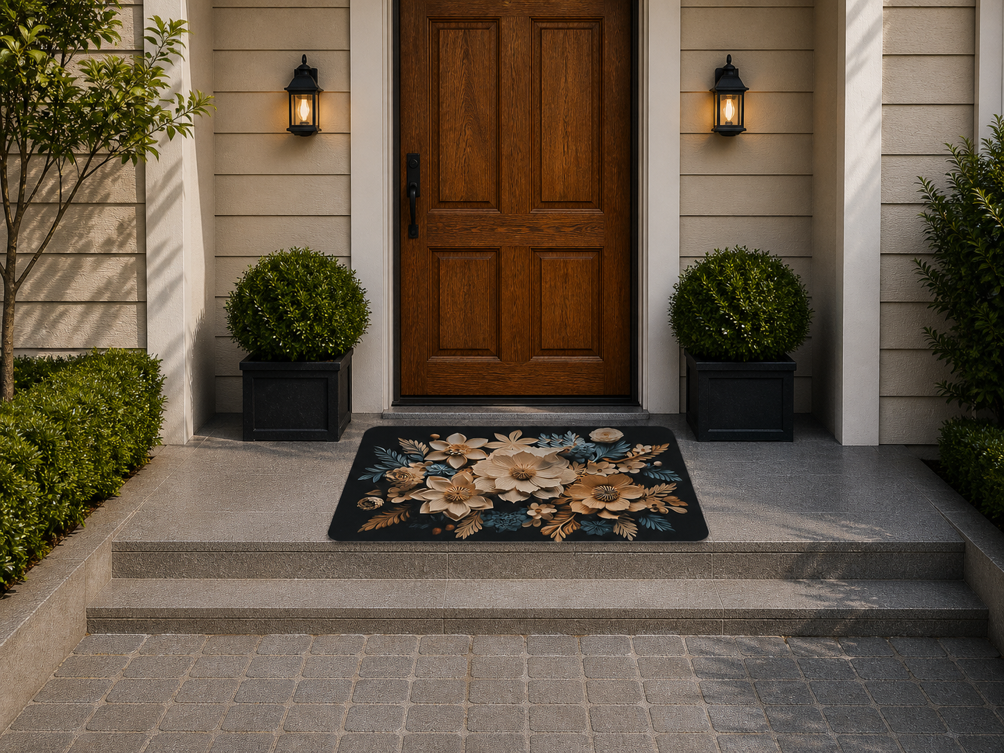 7D Multipurpose Mat – Design 6 | Non-Slip Absorbent Microfiber Rug | 36x56 cm