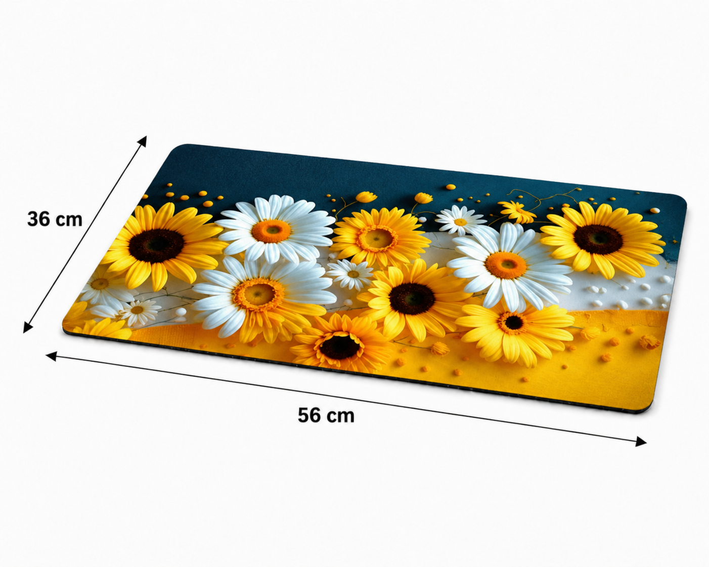 7D Multipurpose Mat – Design 1 | Non-Slip Absorbent Microfiber Rug | 36x56 cm