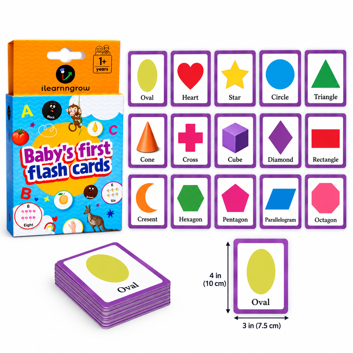 ilearnngrow Shape Flash Card