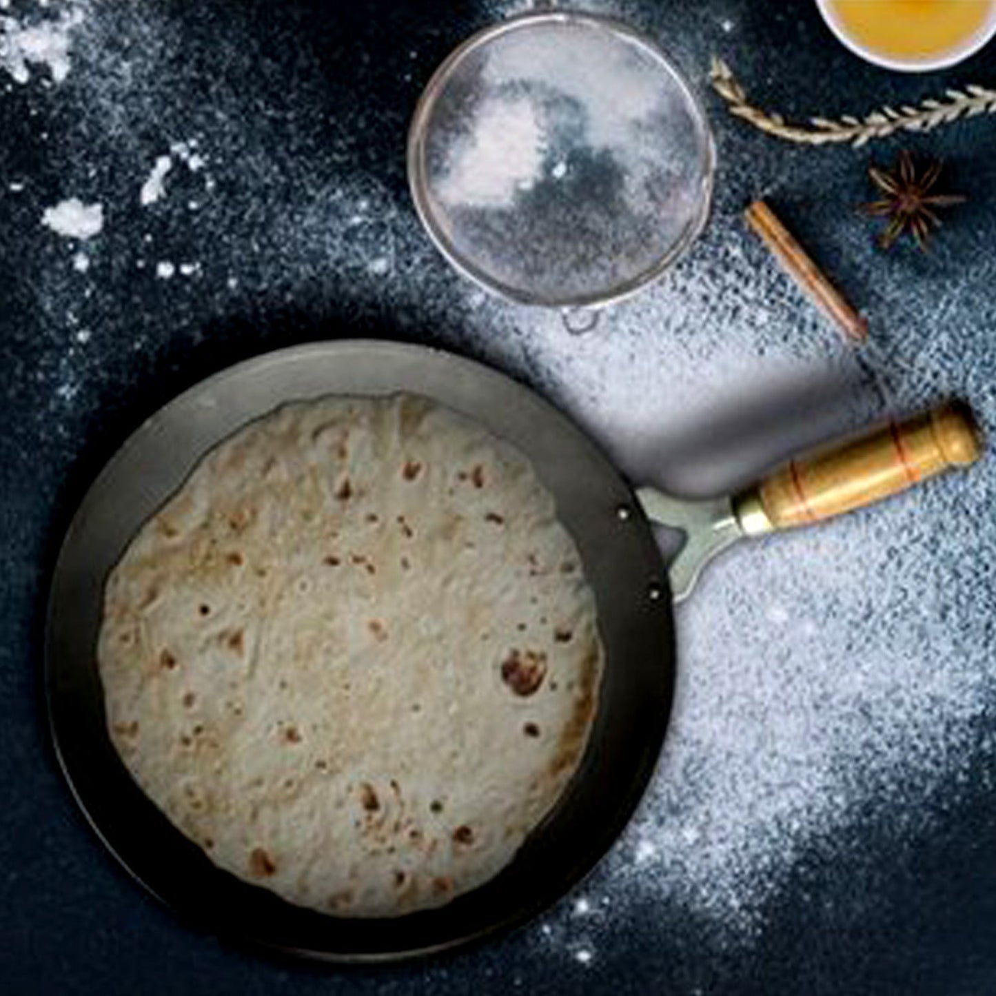 Wooden Handle Roti Tawa Used In All Household And Kitchen Purposes For Making Rotis And Parathas Etc.