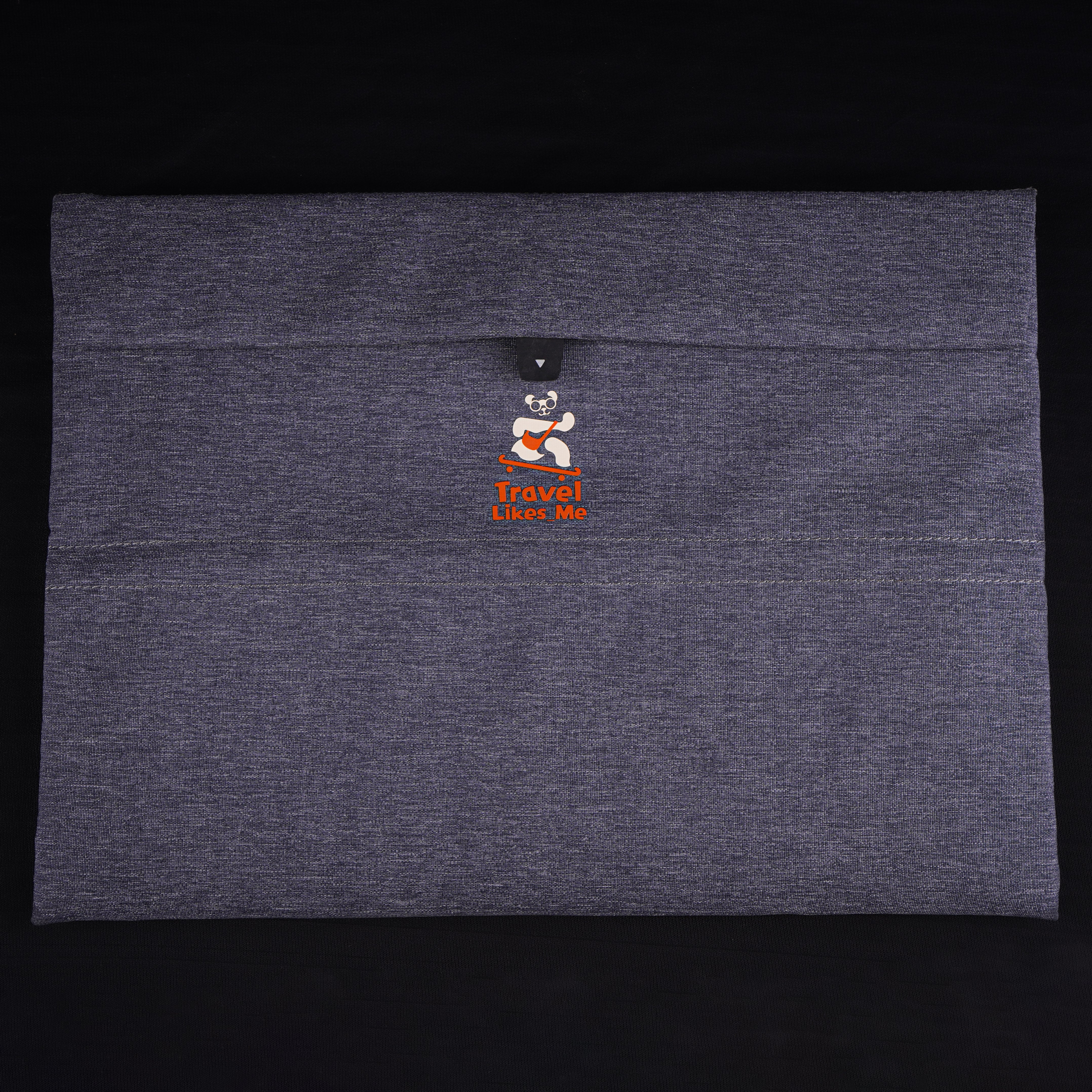 TravelSafe Laptop Sleeve in Grey - laptop inserted view