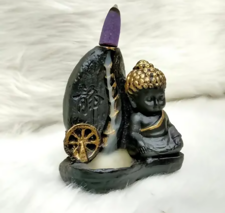 Monk Buddha Smoke Backflow Decorative Showpiece collectivezone