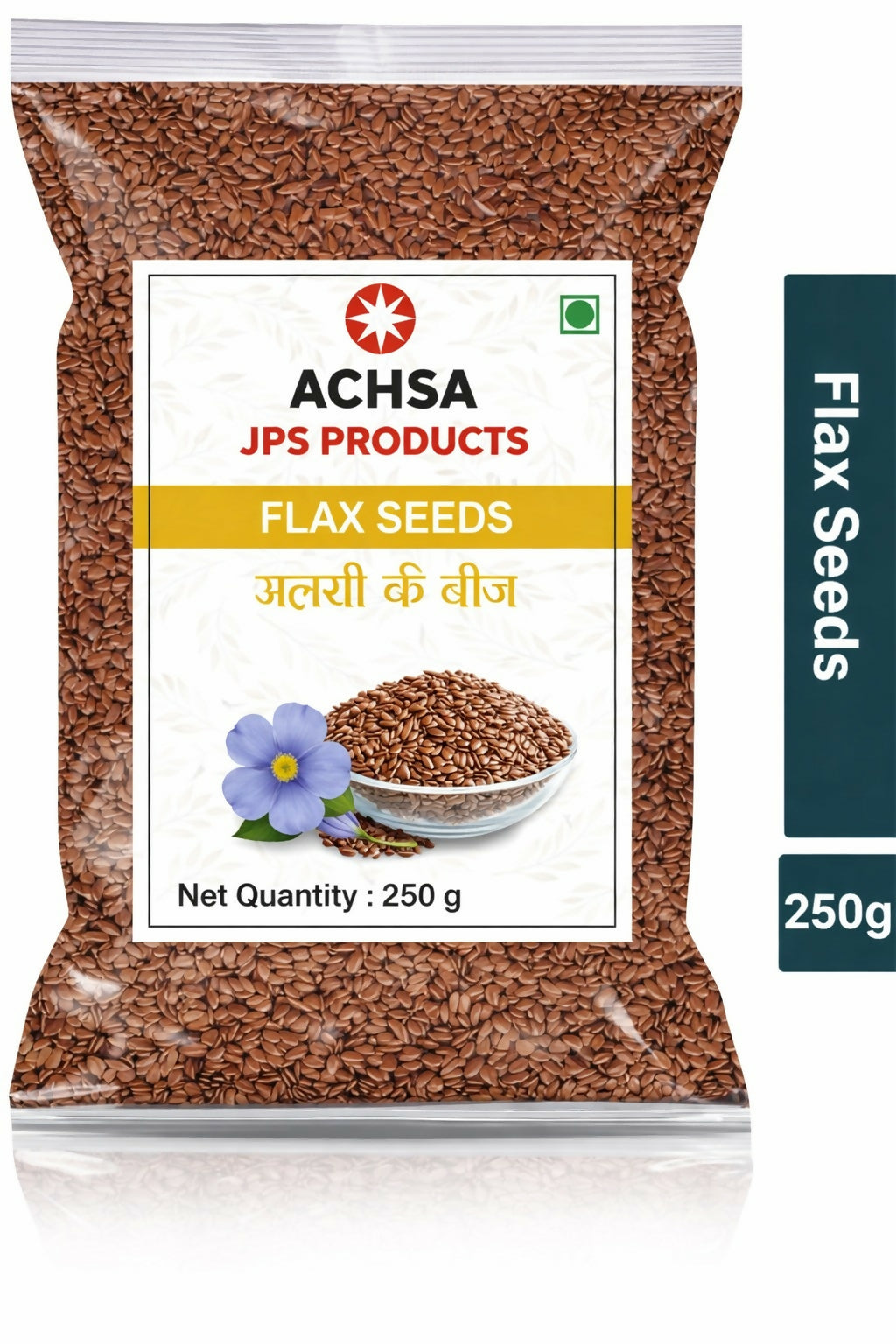 JPS PRODUCTS ACHSA Premium Flax Seeds Natural Hygienic Alsi Seeds JPS PRODUCTS (ACHSA)