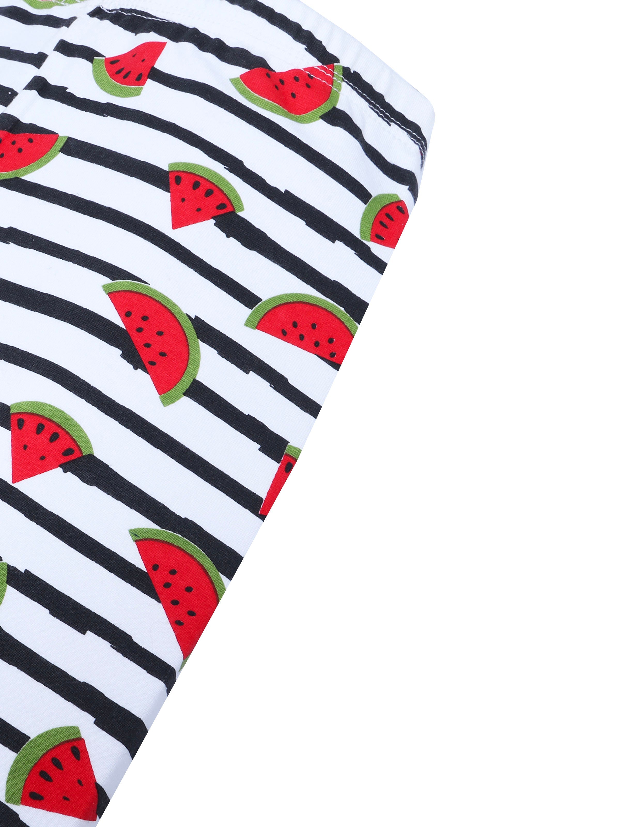 D'chica Essentials Assorted Watermelon colour (white) Printed Cycling Shorts – Bold, Fun, and Comfortable! Dchica Fashion Lifestyle