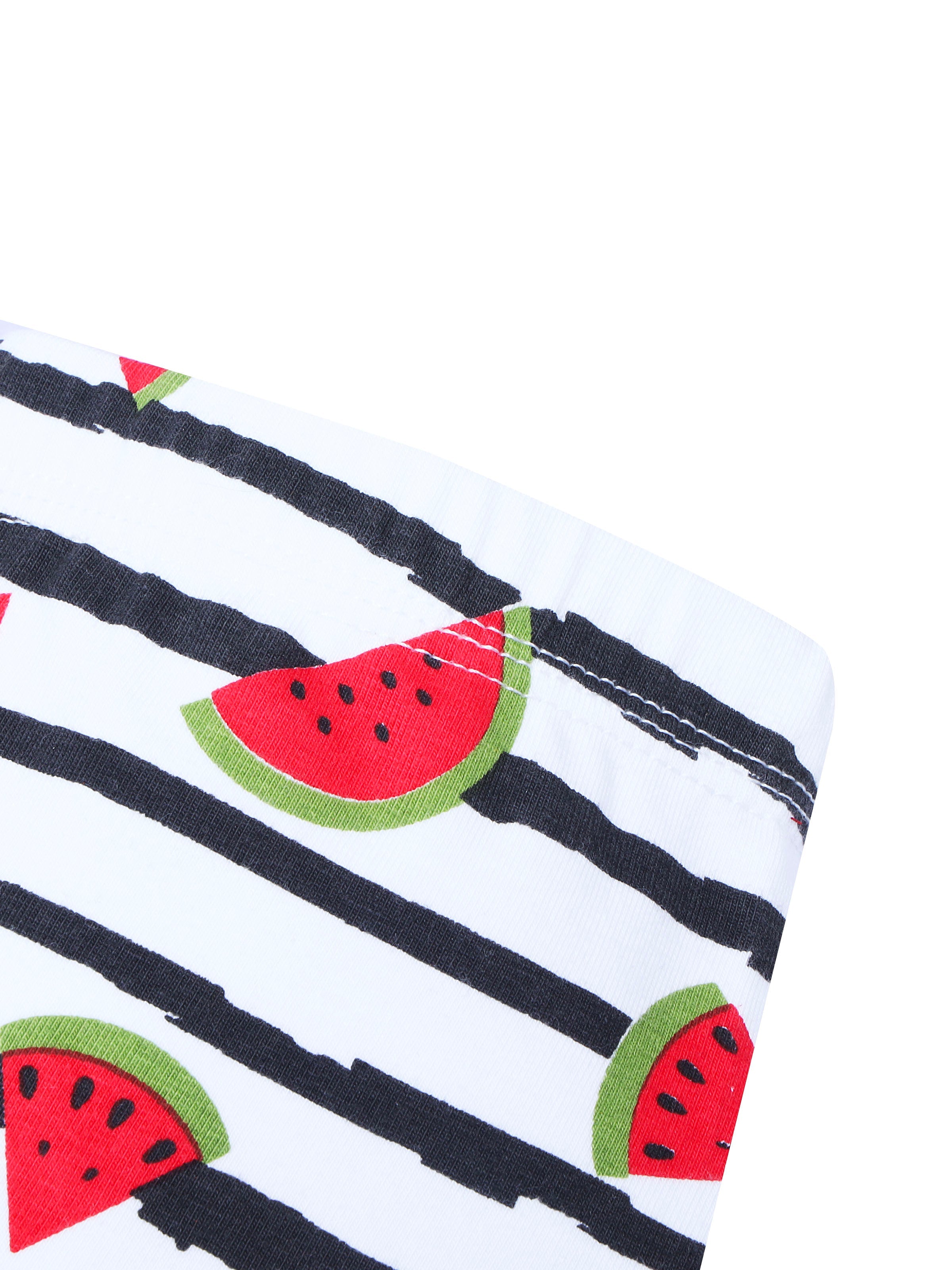 D'chica Essentials Assorted Watermelon colour (white) Printed Cycling Shorts – Bold, Fun, and Comfortable! Dchica Fashion Lifestyle