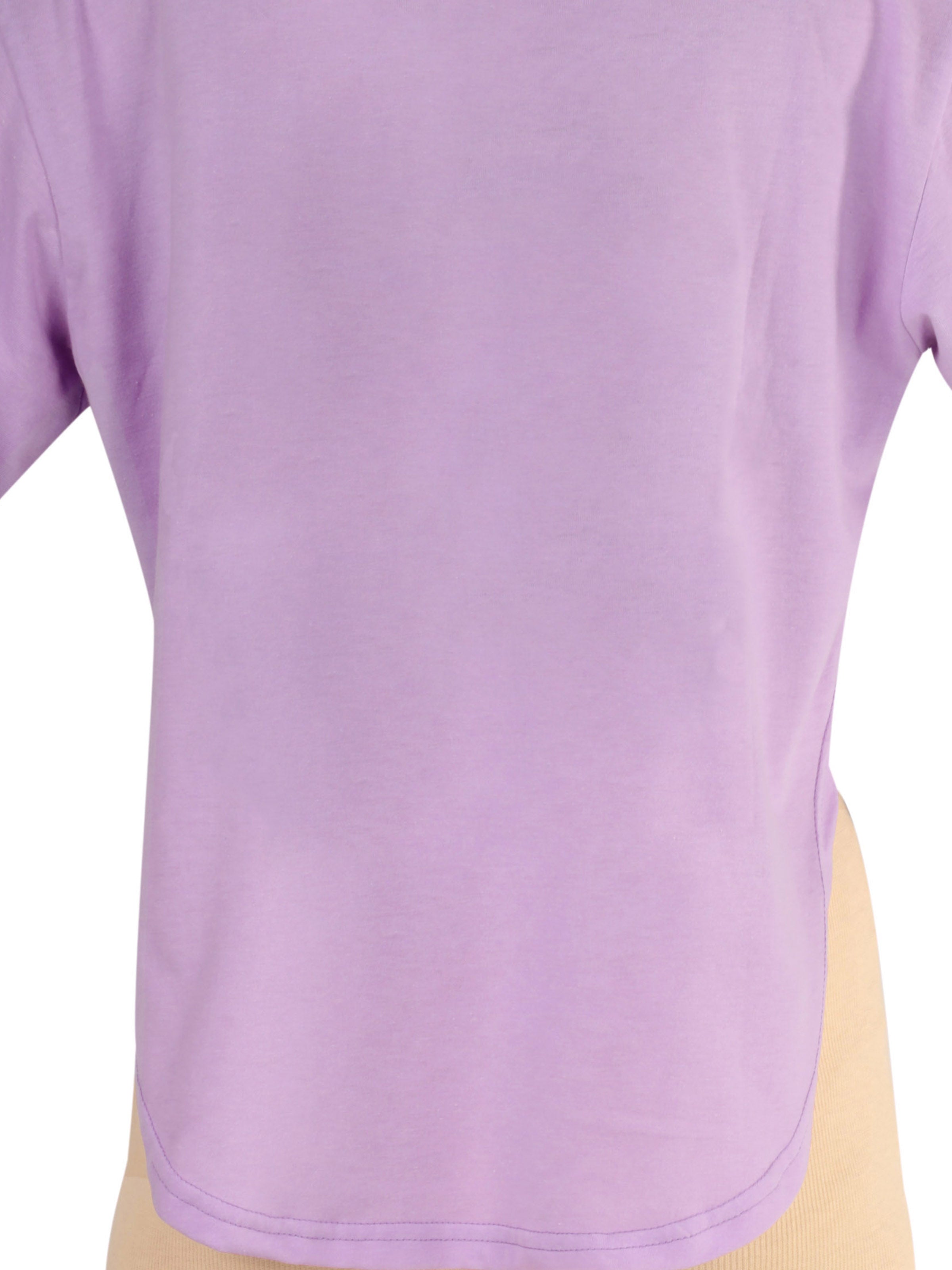 D'chica Essentials Assorted Trendy T-shirt | High-Low Hemline | Breathable Cotton for Casual & Athletic Wear( colour Purple) Dchica Fashion Lifestyle
