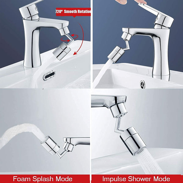 Splash Filter Faucet Sprayer Head – Kitchen & Bathroom, Color Box Packaging