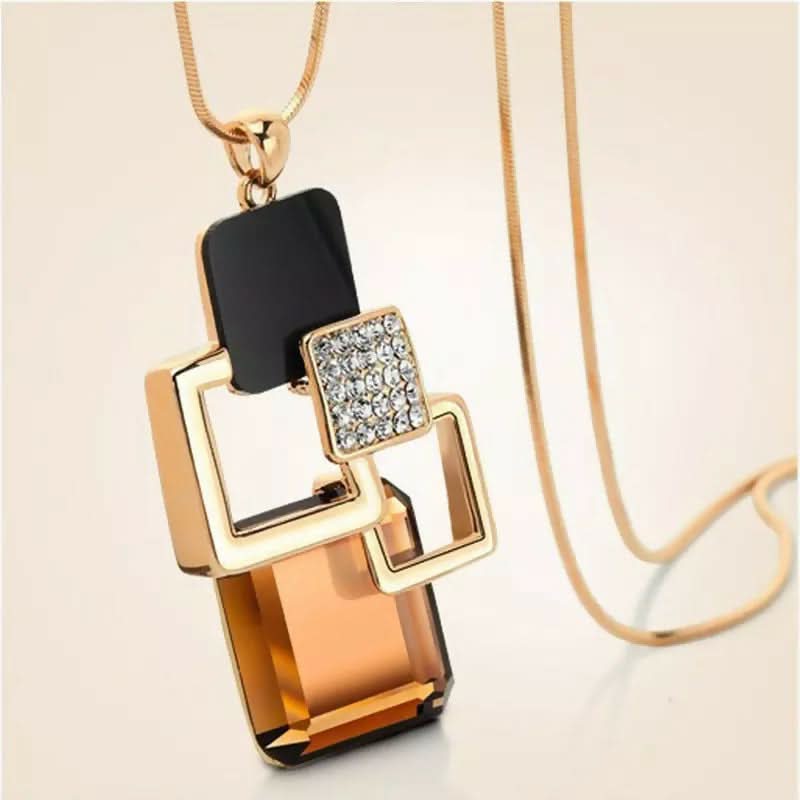 Pearl & Crystal Layered Necklace Set – 2-Piece Elegant Jewelry pinapes