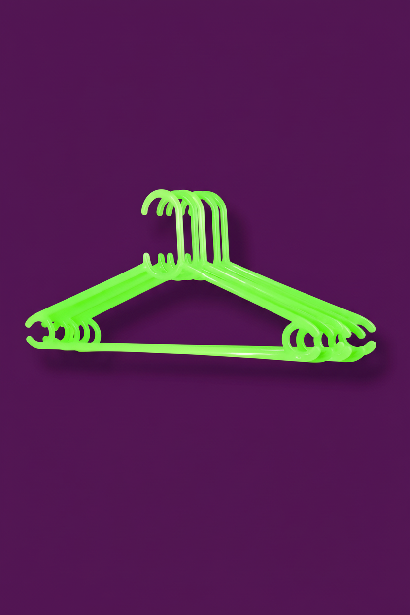 Modi - Plastic Cloth Hanger Set - 3 Pcs SUPER