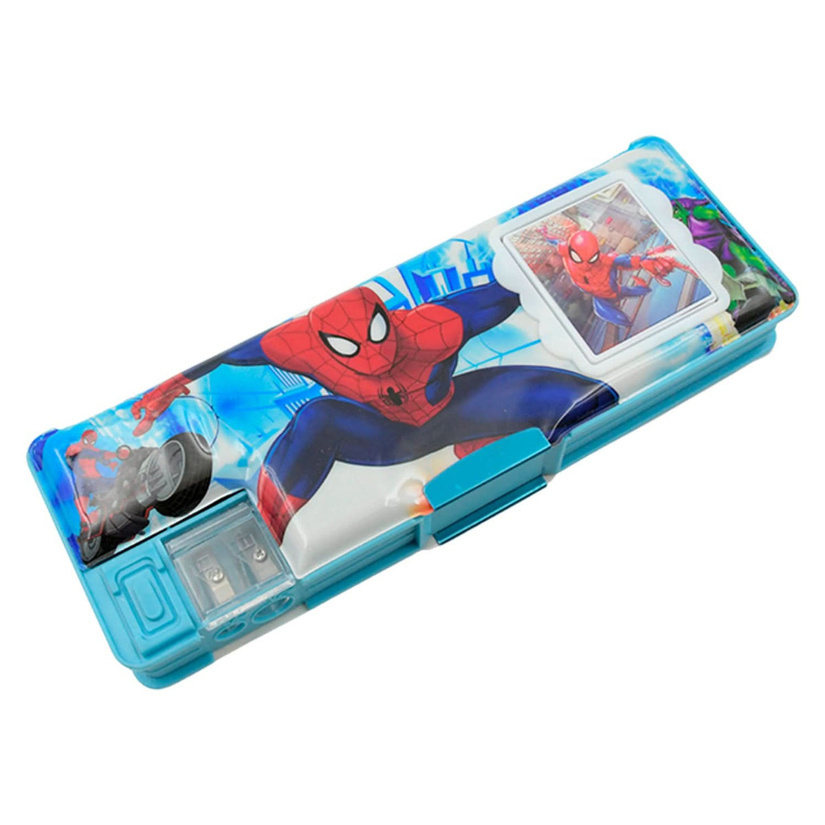 Multi-Functional Cartoon Geometry Box with Calculator & Sharpener – Kids Stationery Kit HP DD
