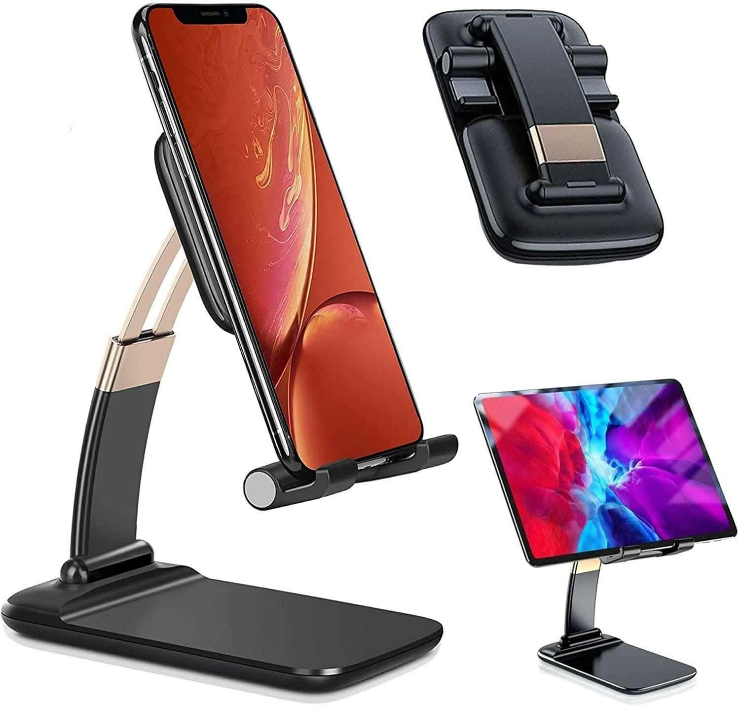 Home Decorous Desk Mobile Holder Stand with Adjustable Height for All Smartphone - HalfPe