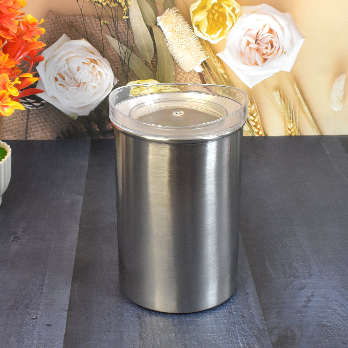 Multipurpose Stainless Steel Airtight Containers With See Through Lid (1 Pc 1000 Ml) HP DD
