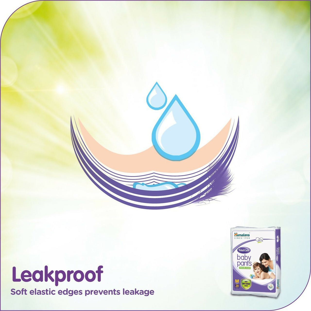 Himalaya Total Care Baby Pants Diapers, Large (9-14 kg), 54 Count HalfPe - FW -TPT