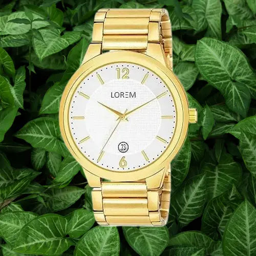 White Date Function Casual Analog Watch For Men LR136 LOREM