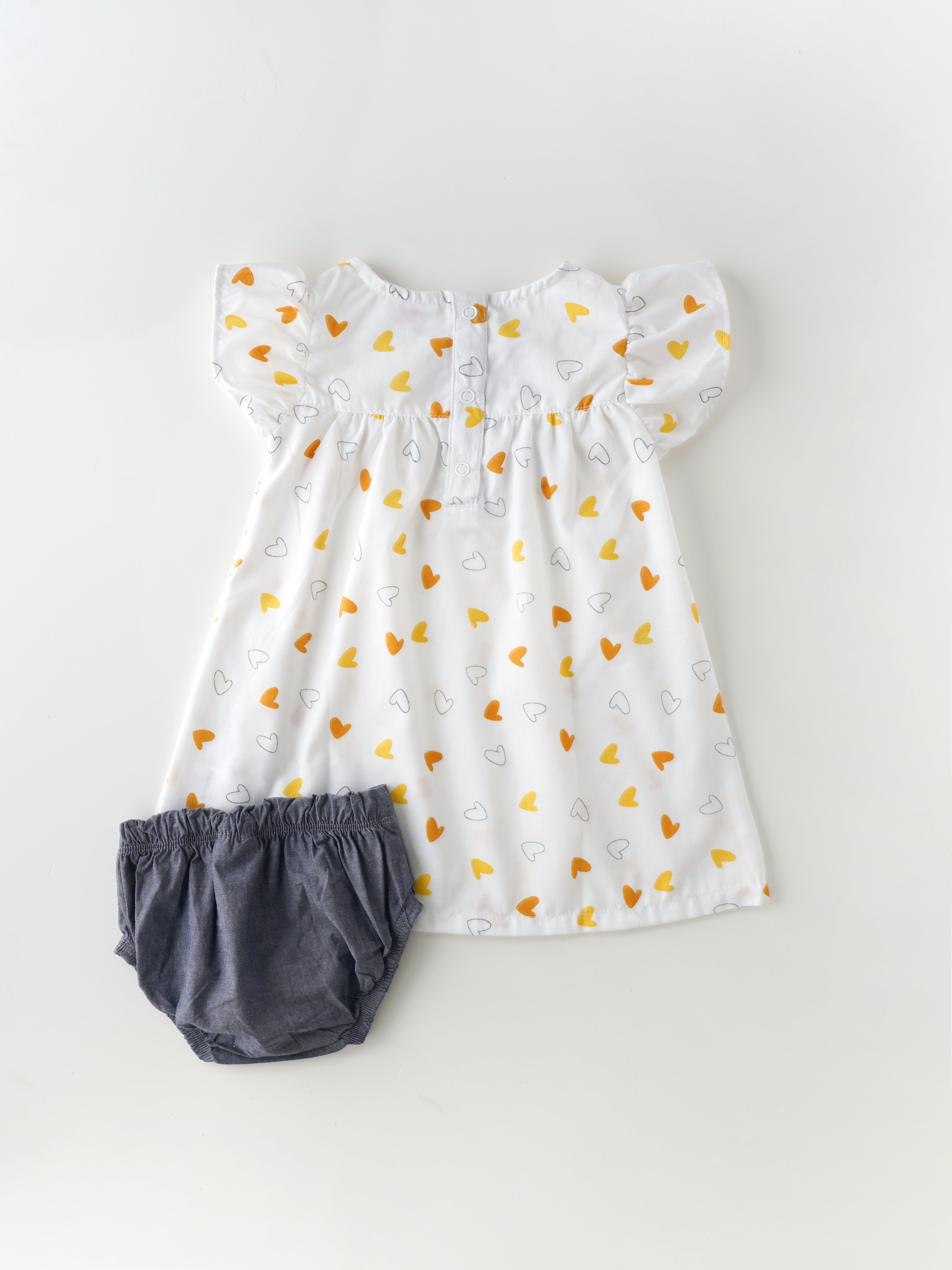 Trendy & Skin-friendly Dress & Bloomer Set for Girls - Image 2