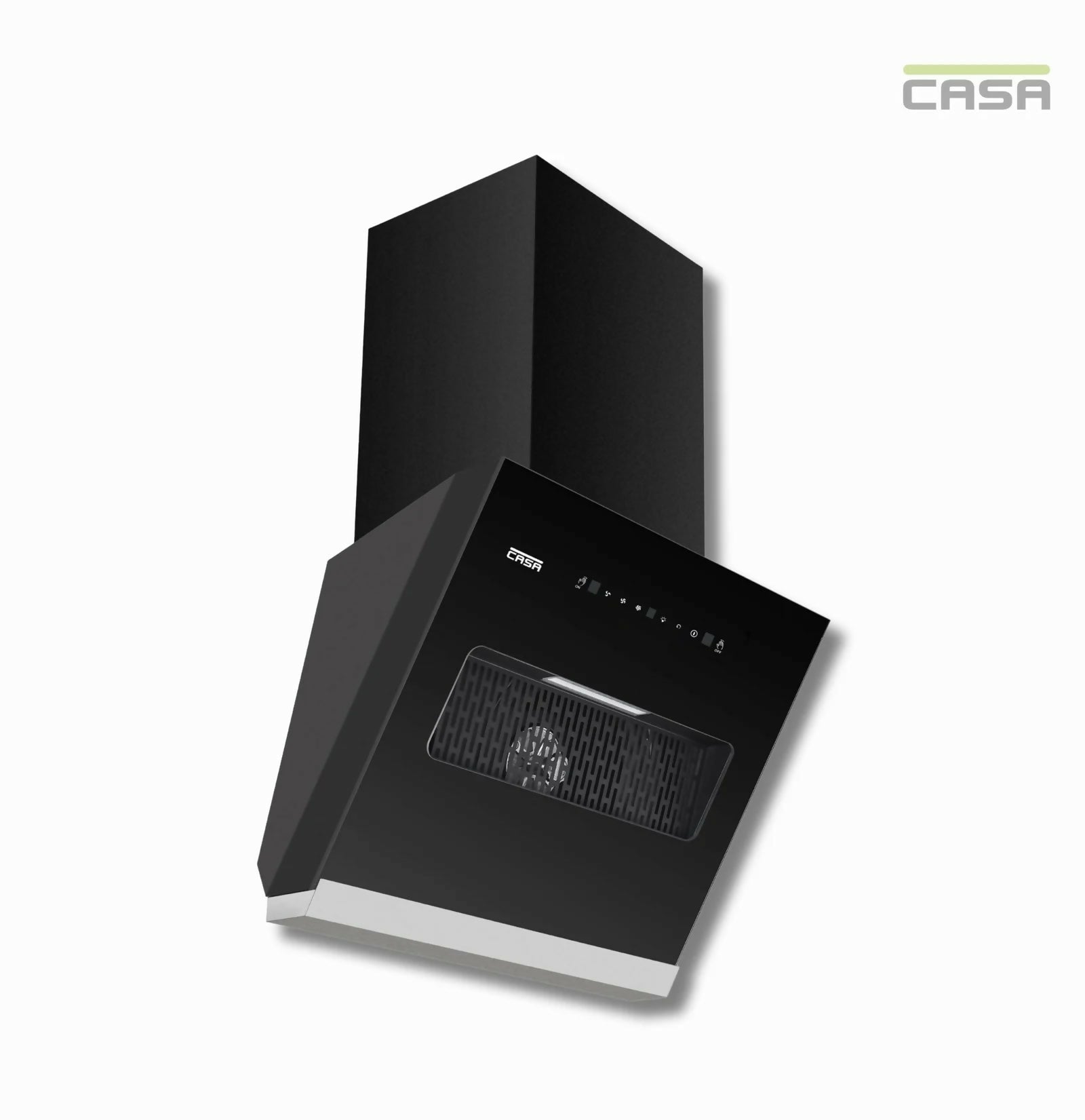 Casa Inclinato 90cm Black Chimney CASA Home Appliances