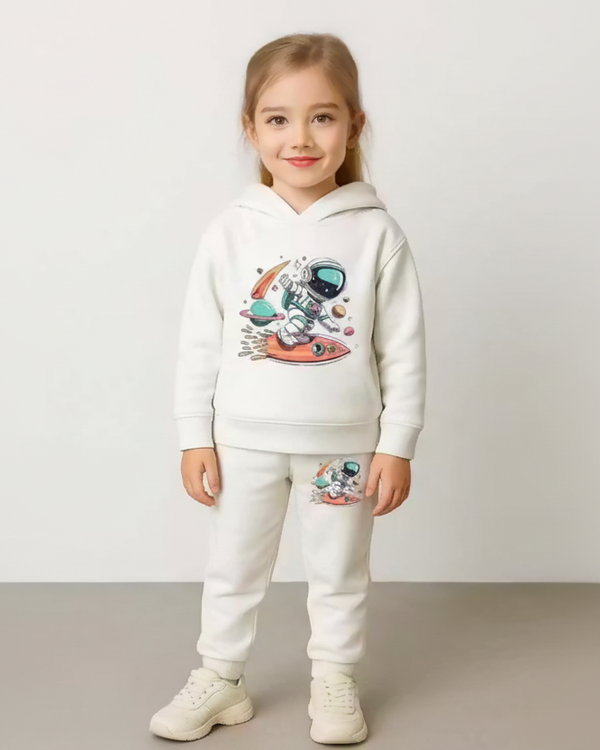 Kids Hooded Top & Bottom Clothing Set Luck Fashion