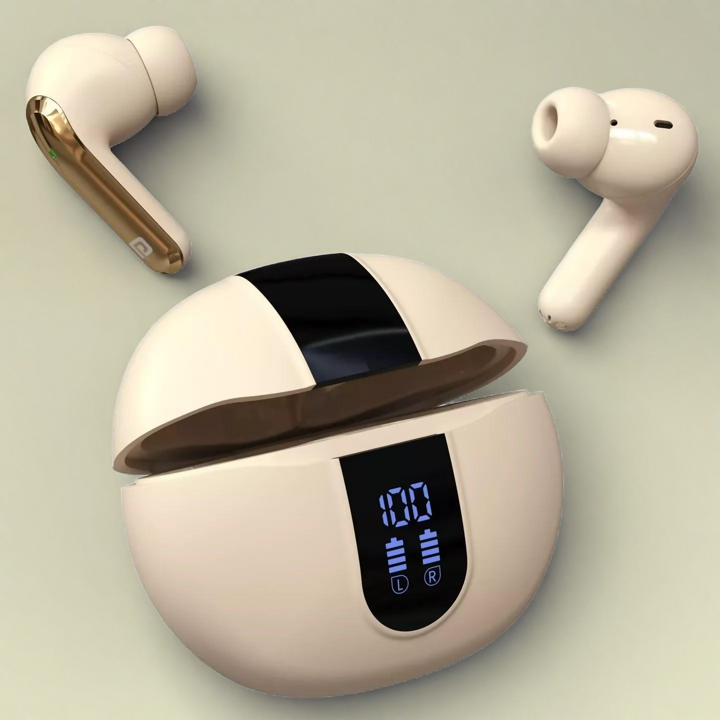 Portronics Harmonics Twins 29 Earbuds – Black Beige