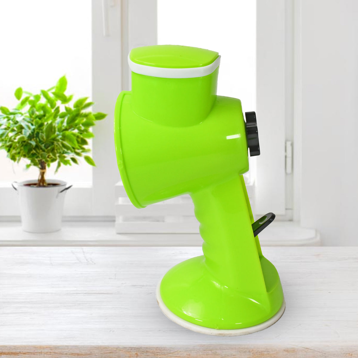 6 In 1 Multi Functional Vegetable Cutter & Slicer Hand Machine Cutting Slice Cut Thick Cut Silk All In One Vegetable Chopper Cutter Slicing Cutter Barrel - Vegetable Grater With 6 Removable Blades