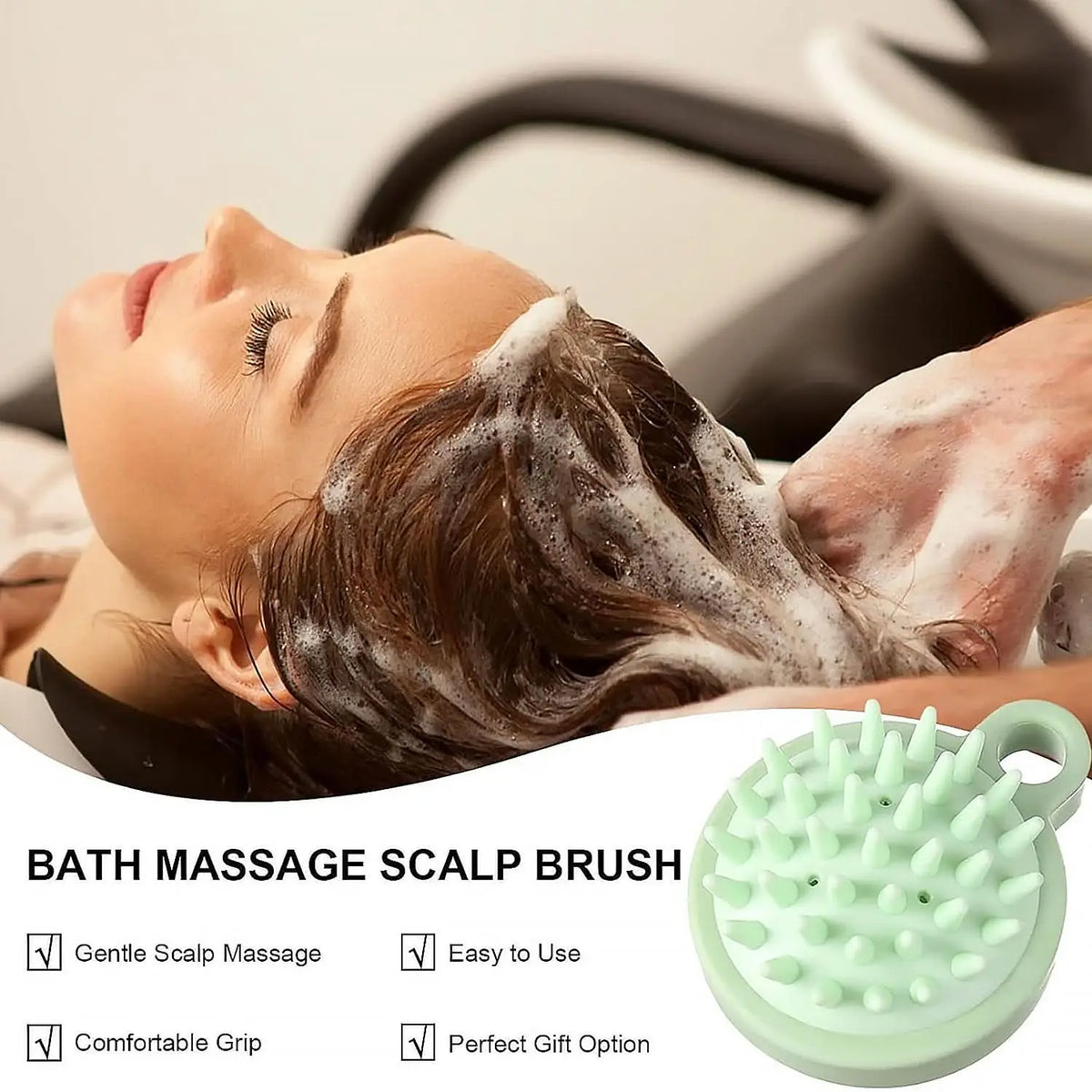 Comb Scalp Massage Brush Hair Brush Hair Comb Shower Brush Bath Massage Brush Small Portable Brush Washable Massage Comb Bath Shampoo Massages Effectively Remove Loose Short Hair HP DD