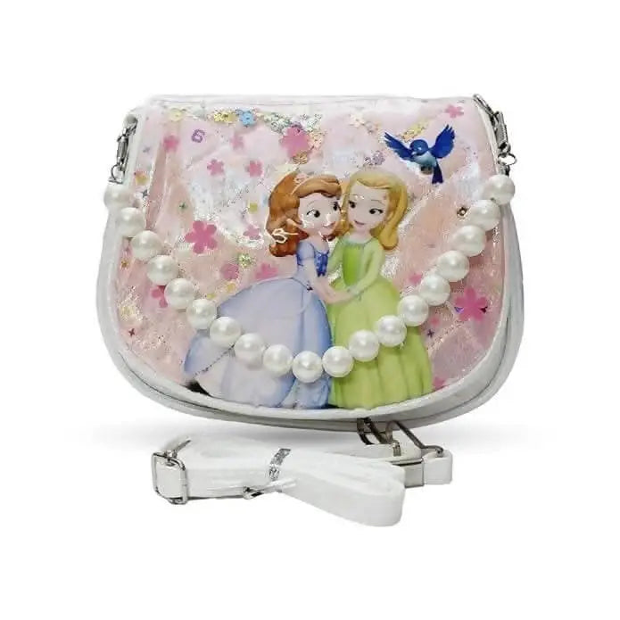 Fashion Street FS Kids Handbag, Princess Handbag, Unicorn stylish purse, cinderella aurora and snow white sling bag, princess cinderella, Elsa and Anna sling bag, Frozen Elsa Handbag ( Sofia 1) - halfpeapp