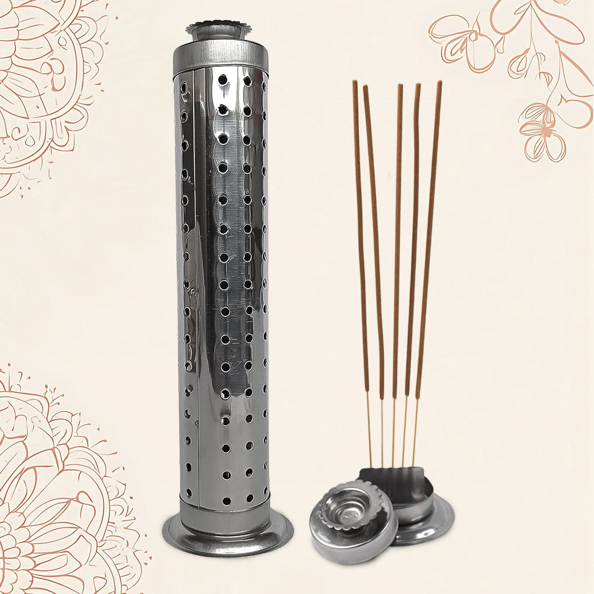 Stainless Steel Agarbatti Stand For Puja (1 Pc) HP DD