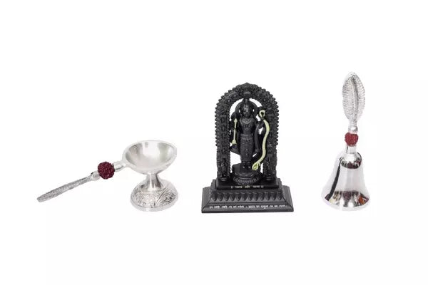 Ram Lalla Idol (With Jyot And Ghanti) Brings Calmness, Reduces Stress, And Promotes Inner Peace