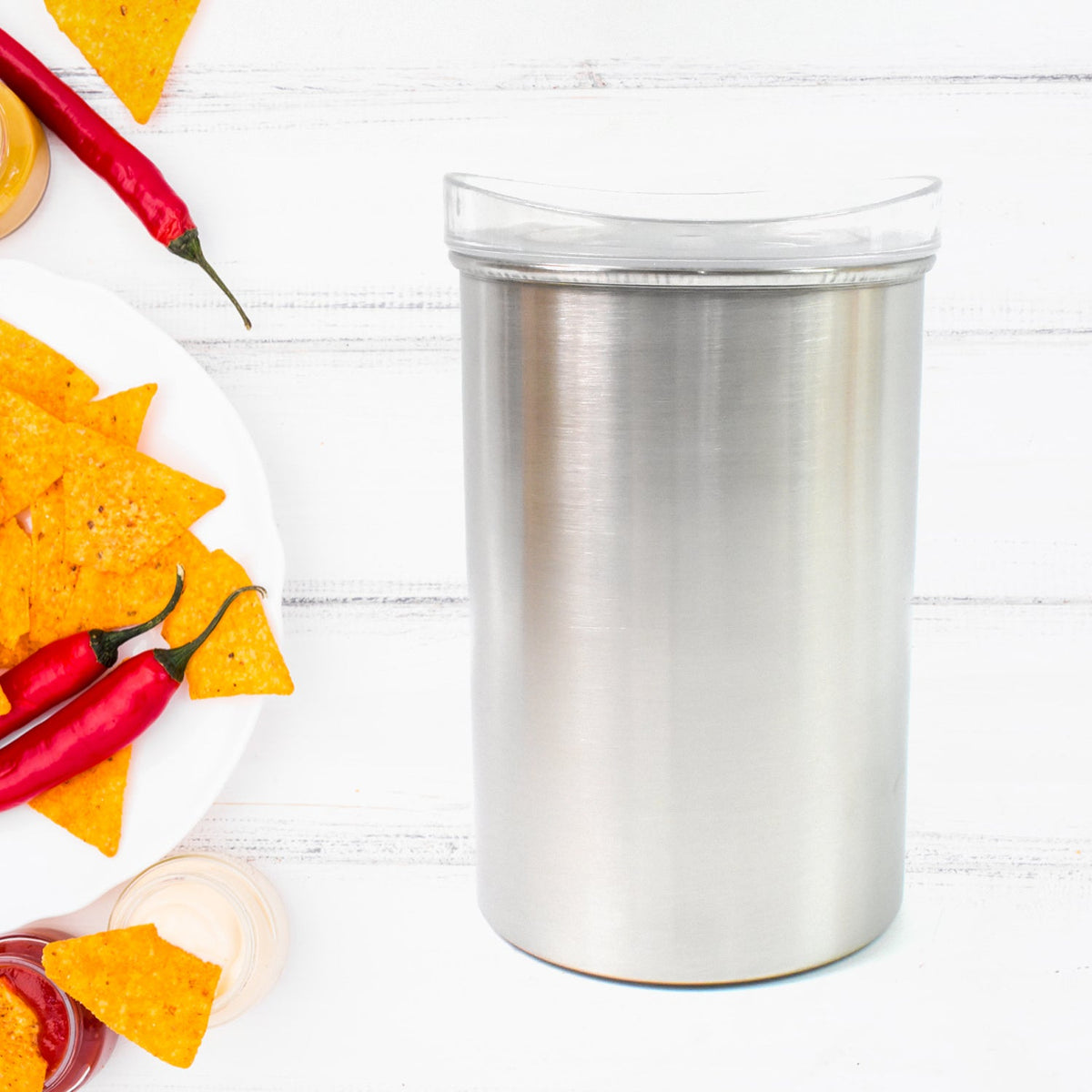 Multipurpose Stainless Steel Airtight Containers With See Through Lid (1 Pc 1000 Ml) HP DD