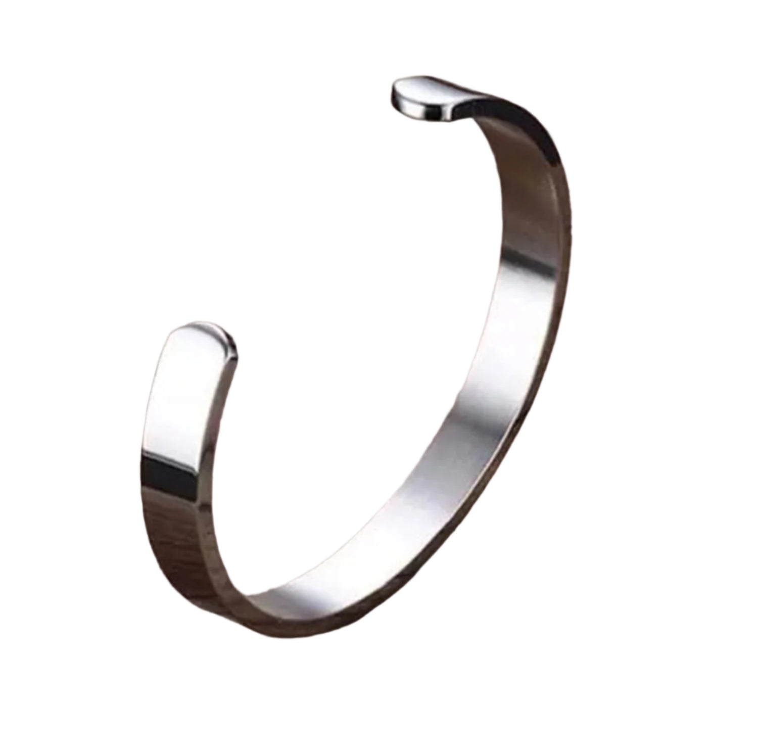 Jazz and Sizzle Men Silver-Plated Matt Finished Cuff Bracelet